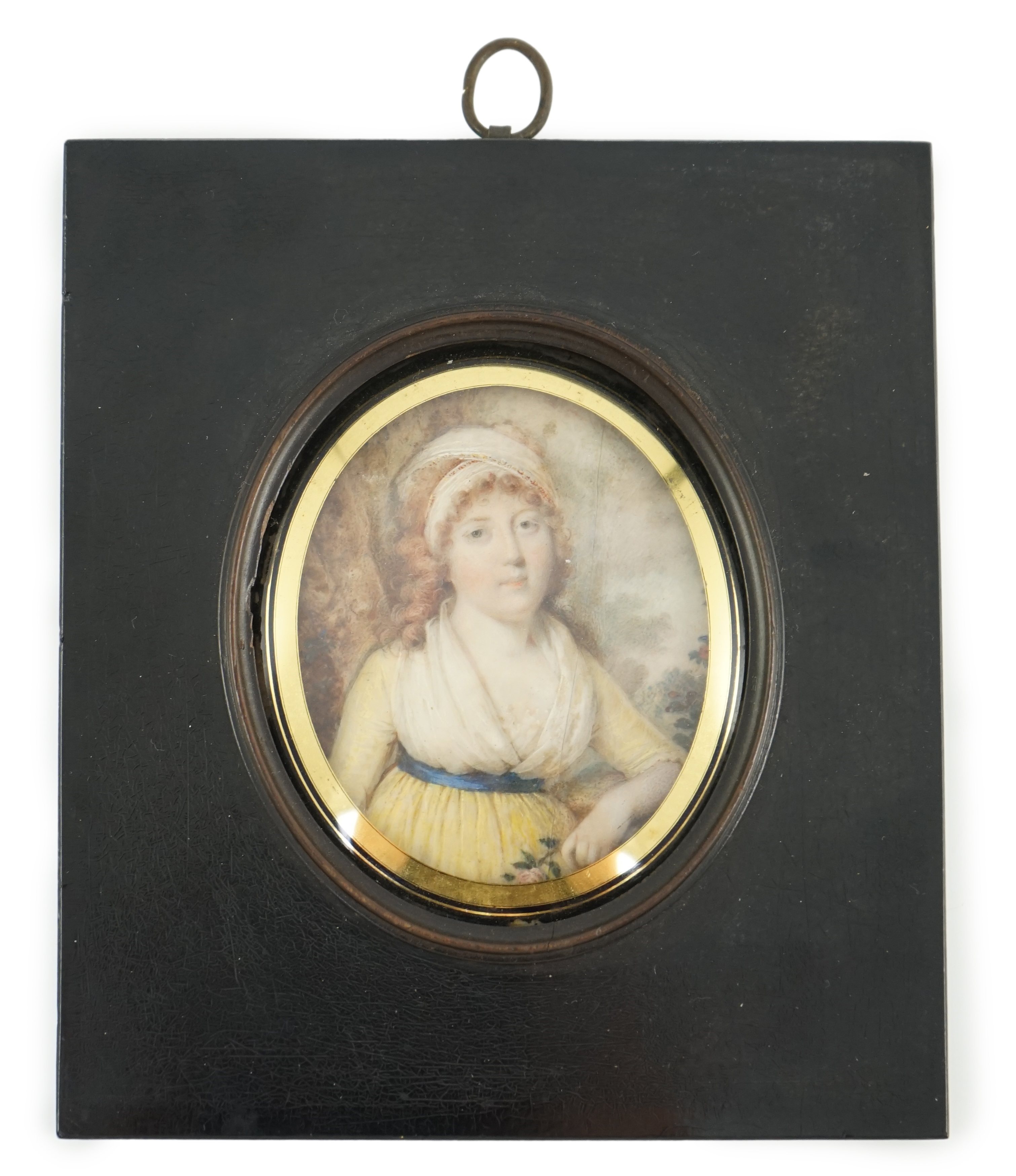 Louis-Ami Arlaud-Jurine (Swiss, 1751-1829), Portrait miniature of Princess Sophie of Gloucester (1773-1844), watercolour on ivory, 6.8 x 5.5cm. CITES Submission reference J86HS2XF